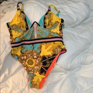 One piece bathing suit
